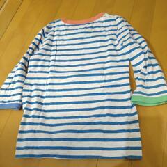 140ｻｲｽﾞ　スヌーピー　ボーダー　五分袖　ロンT　半袖　男の子　女の子　小学生の画像