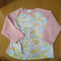 １２０ｻｲｽﾞ　裏起毛　シナモロール　サンリオ　パジャマ上のみ　美品　保育園　洗替えにも(^^)の画像