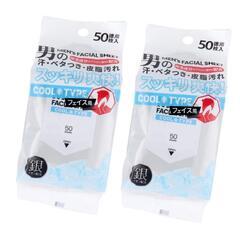 メンズフェイシャルシート フェイス用 クールタイプ 徳用 50枚入