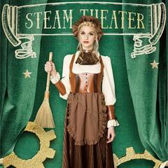 Party City steampunk コスプレ メイド レディース 茶の画像