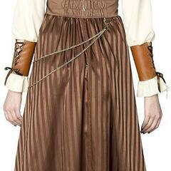Party City steampunk コスプレ メイド レディース 茶の画像