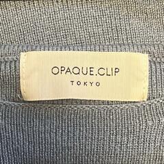 OPAQUE.CLIP 総針ボートネックニットの画像