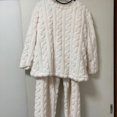 【あげます】冬用もこもこパジャマ　Lサイズ
