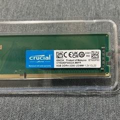 DDR4 メモリ 16GB Crucialの画像