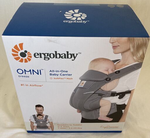 ☆エルゴベビー ERGObaby オムニブリーズ OMNI Breeze ベビーキャリアGRAPHITE GREY◆体にぴったりフィット