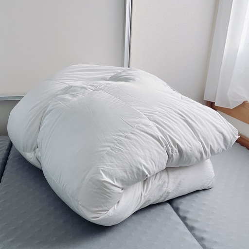 羽毛布団 無印良品 シングル 二層式 日本製
