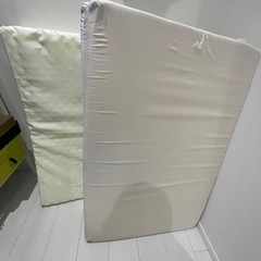 2枚セット折りたたみマットレスシングルの画像