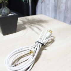 最近購入　TVアンテナケーブル ３m　地デジ、BS/CS対応　端子金メッキの画像