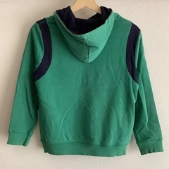 【中古】ZARA BOYS／ザラボーイズ　パーカー　 アウター グリーン　140cm 子供用の画像