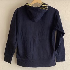 【中古】Gap Kids／ギャップ　キッズ　パーカー　 前ファスナー　アウター 紺色　150cm 12〜13歳　子供用　男の子用の画像