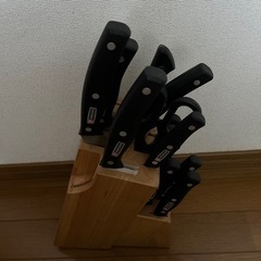 Miracle Blade ミラクルブレード ワールドクラスシリーズ 18点セット ナイフブロック付き Lサイズ ブラック/ステンレスの画像