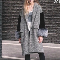【美品】ENVYM ファー　ロングコート