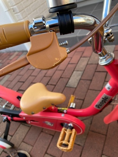 ピープル　いきなり自転車　かじとり式 14インチ　ブルーミングラズベリー
