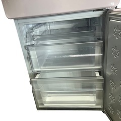 【ジ1129-19】可愛いピンク色冷蔵庫‼️Haier 2019年 の画像