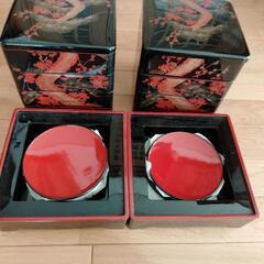 重箱　台　皿付　2セットの画像