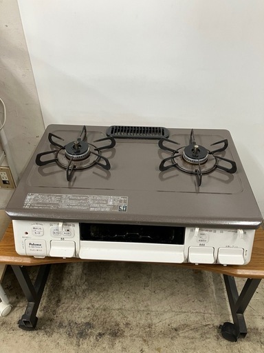 K2411-827 パロマ ガステーブル IC-S807KHA-1R 2019年製 LPガス用 動作確認済み キズ汚れ有り