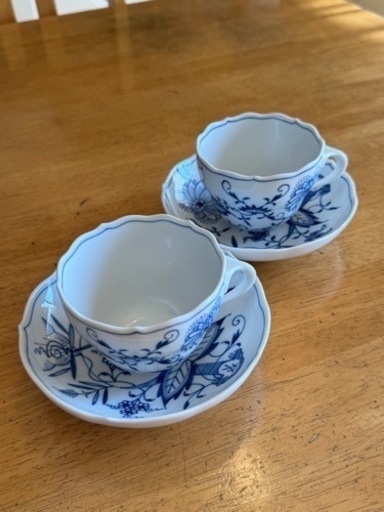 マイセン　ティーカップ　コーヒーソーサー