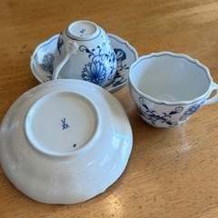 マイセン　ティーカップ　コーヒーソーサーの画像