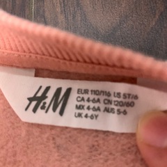 H＆M裏起毛トレーナー２枚　バンビの画像
