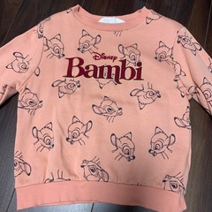 H＆M裏起毛トレーナー２枚　バンビの画像