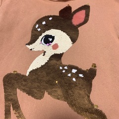 H＆M裏起毛トレーナー２枚　バンビの画像