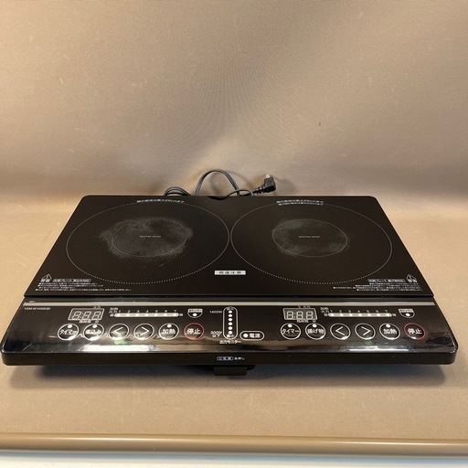 2023年製　山善  YAMAZEN  IHクッキングヒーター YEM-W1456  2口