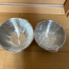 【新品未使用】ステンレスボウルの画像