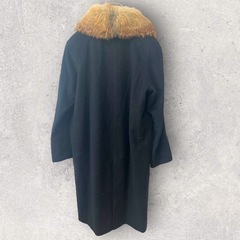 ✨きつね毛皮100%ファー付き✨FIRST CLUB ロングコート 9号の画像