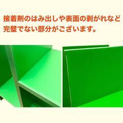 デスク上置棚 デスクオーガナイザー 大容量 木製 グリーン 卓上ラック スライド式 横幅伸縮 ブックシェルフ 飾り棚の画像