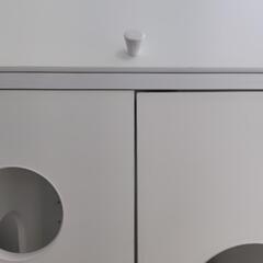 猫 トイレ 収納の画像