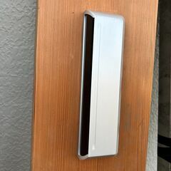 片引き 1枚　　自動ドア　引き戸タイプ　上部レール付　　格子ガラス扉　格子扉の画像