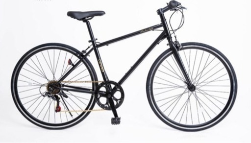 ☆未使用品!!☆ クロスバイク 700×28C シマノ製6段変速 自転車 21technology CL266 マットブラック