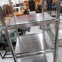 ステンレス ラック 5段 幅60×奥行60×高さ180cm シルバー シェルフ 業務用 厨房 店舗 什器 苫小牧西店の画像