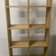 無印良品/MUJI スタッキングシェルフ オーク材 5段×2列 幅82×奥行