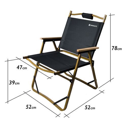【新品未使用・値引き交渉可能】軽量折りたたみチェア × 4脚セット　キャンプ用品　1人用　ブラック