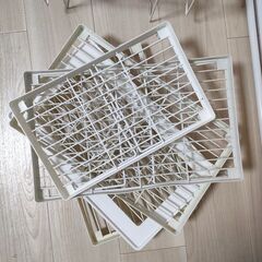 突っ張り棒、折り畳みキッチンラックの画像