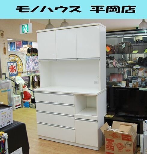 ニトリ キッチンボード カウンター ホワイト 鏡面仕上げ W120 札幌市清田区