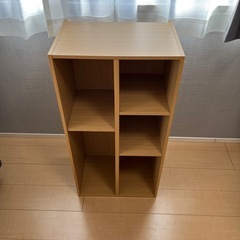 木目調カラーボックス(収納棚)