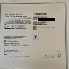 新型 Mac mini M4 SSD:512GB RAM:16GBの画像