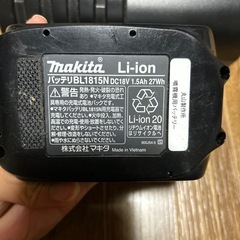 マキタ 充電器 バッテリー セット DC18SD BL1815N の画像
