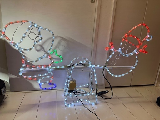 屋外用 電動シーソー　イルミネーション　サンタ