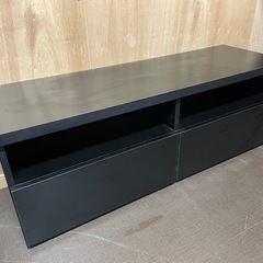 テレビ台　収納　中古品　ブラック　収納棚