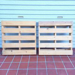 【無料】木製パレット 2枚 50x50x10 すのこ