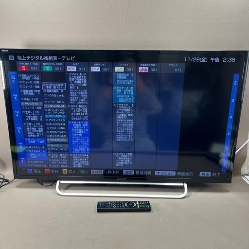 NI110180◆SONY ソニー◆BRAVIA ブラビア KDL-40W600B LED 液晶テレビ 40V型 2014年製 