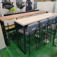 【愛品倶楽部柏店】在庫2点！ okamura (オカムラ) ハイタイプ片面カウンター Alt Piazza 2021年製造モデル MB6A4A MW72 (天板: ソーンオーク)の画像
