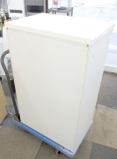 幅60㎝ 4段 キッチンチェスト 奥行42×高さ96cm ソフトクローズ エナメル調 ホワイト系 下台 キッチンカウンター キッチン収