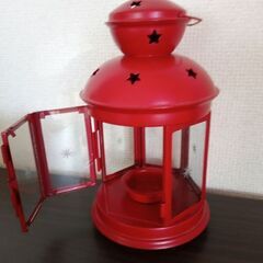 キャンドルスタンド イケア 赤