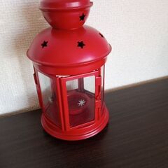 キャンドルスタンド イケア 赤の画像