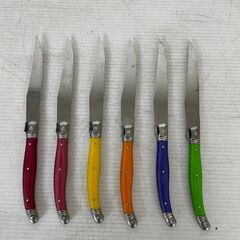 【Laguiole】 ラギオール カトラリーセット 食器 キッチン まとめ カトラリー カラフル 23本 ライヨール Y0574の画像