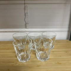 【差し上げます】レトロ ウイスキー グラス コップ クラブハウス 5個セットの画像